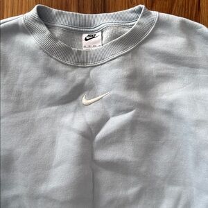 Sale Nike light blue xs crewneck sweatshirt